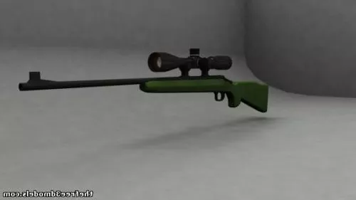 Black Short Gun 3d model