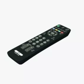 Television Remote Control V1 3d model