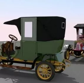 Renault Ag1906 Vintage Car 3d model