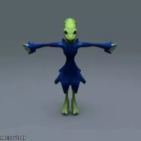 Reptilia Alien Character 3d model