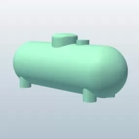 Lowpoly Propane Tank 3d model