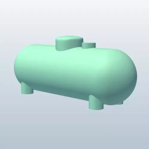 Lowpoly Propane Tank 3d model Lowpoly Propane Tank 3d model