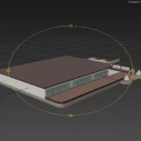 Restaurant Building 3d model