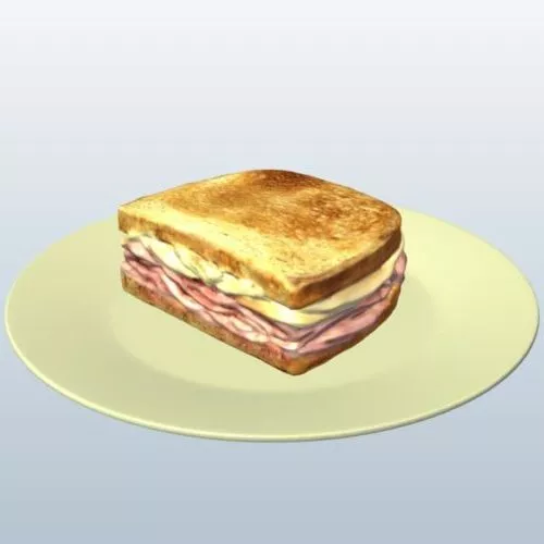 Sandwich Cookie Cake 3d model