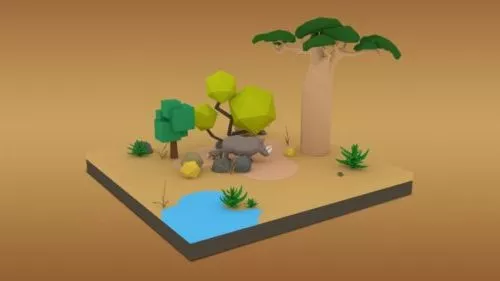 Foliage Landscape 3d model
