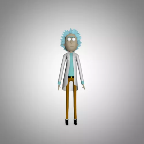 Rick Sanchez Character 3d model Rick Sanchez Character 3d model