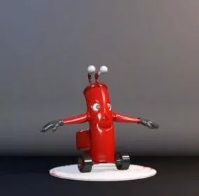 Ricky Cartoon Character 3d model