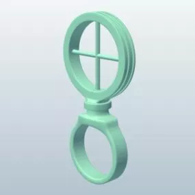 Gun Rifle Scope 3d model