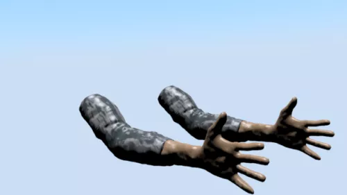 Human Arms Rigged 3d model Human Arms Rigged 3d model