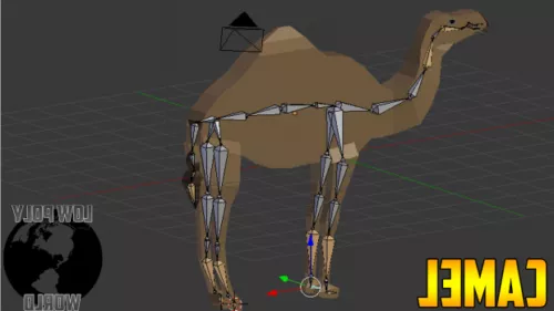 Rigged Camel Animal 3d model Rigged Camel Animal 3d model