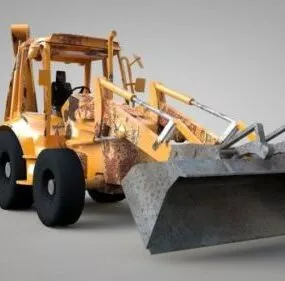 Construction Excavator Rigged 3d model