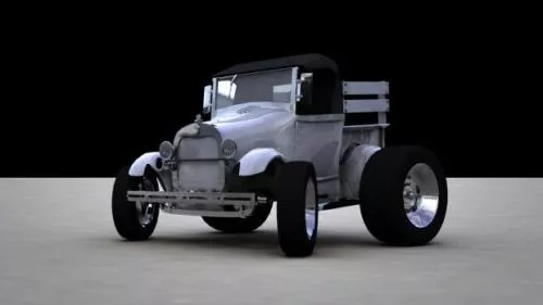 Old Truck Pickup 3d model