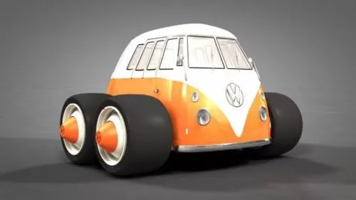 Vw Beetle Dune Car 3d model