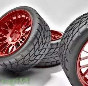 Modern Stylized Car Rim 3d model