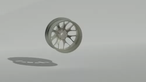 Car Rim With Dust Shield 3d model
