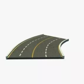 Asphalt Road Section 3d model