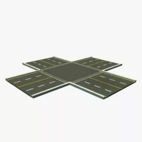 Road Cross 3d model