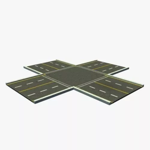 Road Cross 3d model Road Cross 3d model