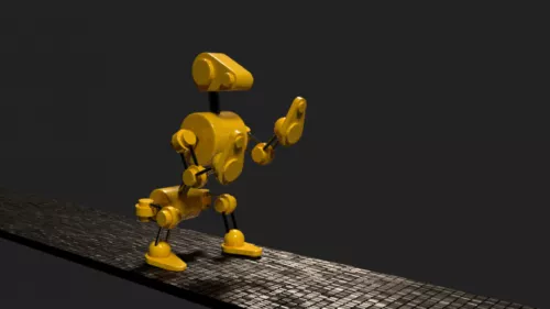 Robot Dog Animated 3d model Robot Dog Animated 3d model