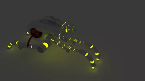 Red Spider Monster Creature 3d model
