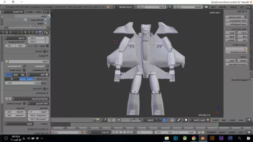 Biped Robot 3d model