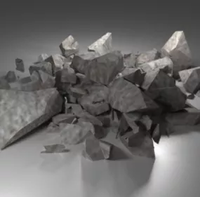 Rock Pile Landscape 3d model
