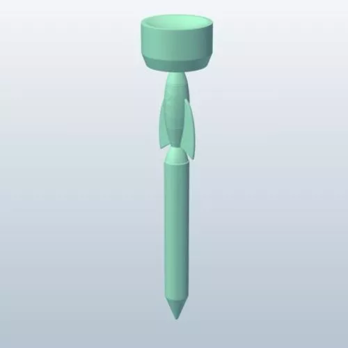 Space Carrier Rocket 3d model