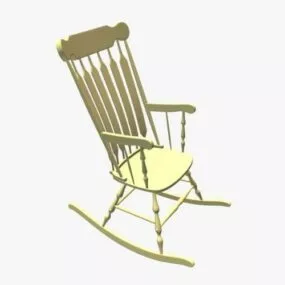 Outdoor Rocking Chair V1 3d model