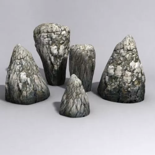 Asteroids Rock Set 3d model