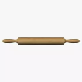 Rolling Pin Wooden 3d model