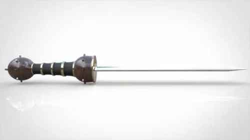 Spiky Sword Weapon 3d model
