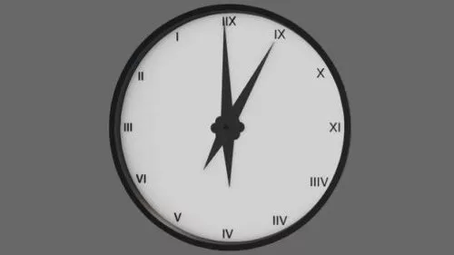 Funny Clock With Cup Shape 3d model