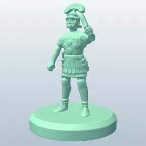 Roman Soldier Statue 3d model
