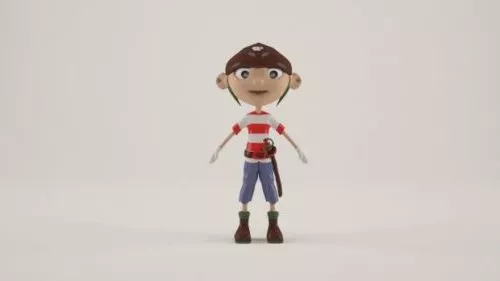 Character Pirate Ron 3d model Character Pirate Ron 3d model