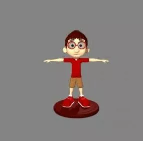 Ronie Little Boy Character 3d model
