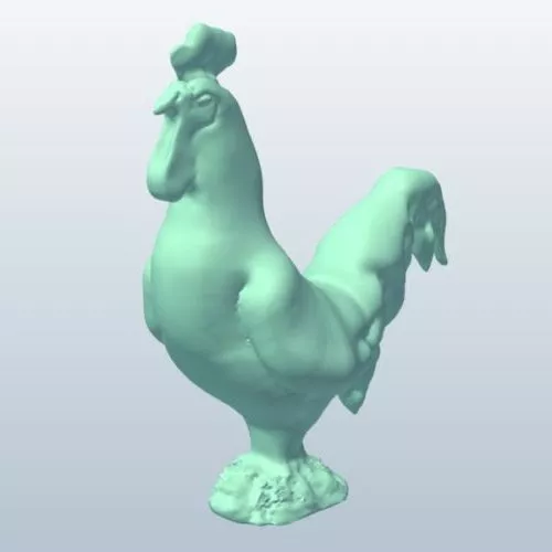 Rooster Low Poly 3d model