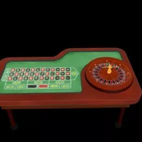 Casino Roulette Table 3d model