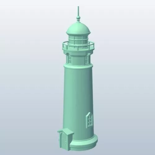 Ancient Rock Lighthouse Building 3d model