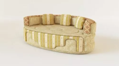 Rounded Pattern Sofa 3d model Rounded Pattern Sofa 3d model