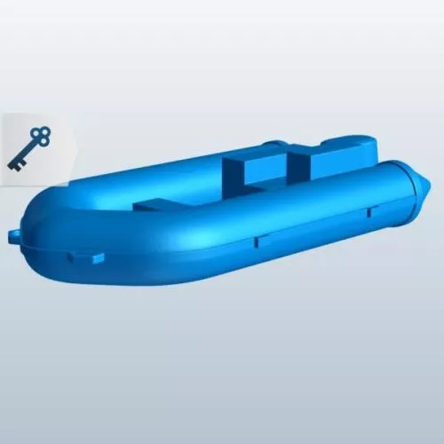 Rubber Dinghy Boat 3d model Rubber Dinghy Boat 3d model