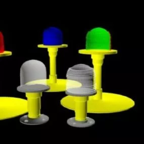 Taxi Lights 3d model