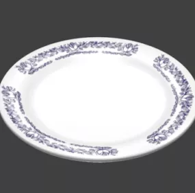 Decor Porcelain Plate 3d model