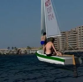 SAILBOAT 3d model