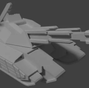 Scmv Sci-fi Armored Tank 3d model