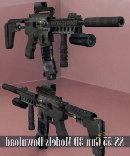 Ss55 Gun 3d model Ss55 Gun 3d model