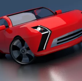 Prw Electric Car 3d model