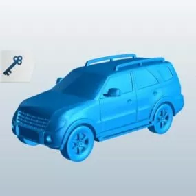 Suv Taxi Car Lowpoly 3d model