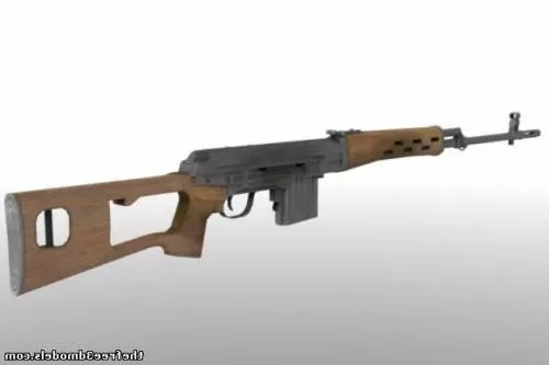 Gun Ak47 Type 2a 3d model