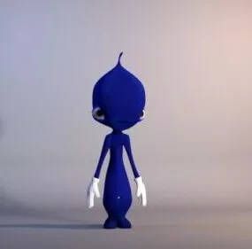 Sam Cartoon Character 3d model