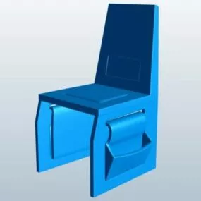 Saddle Bag Chair Wooden 3d model